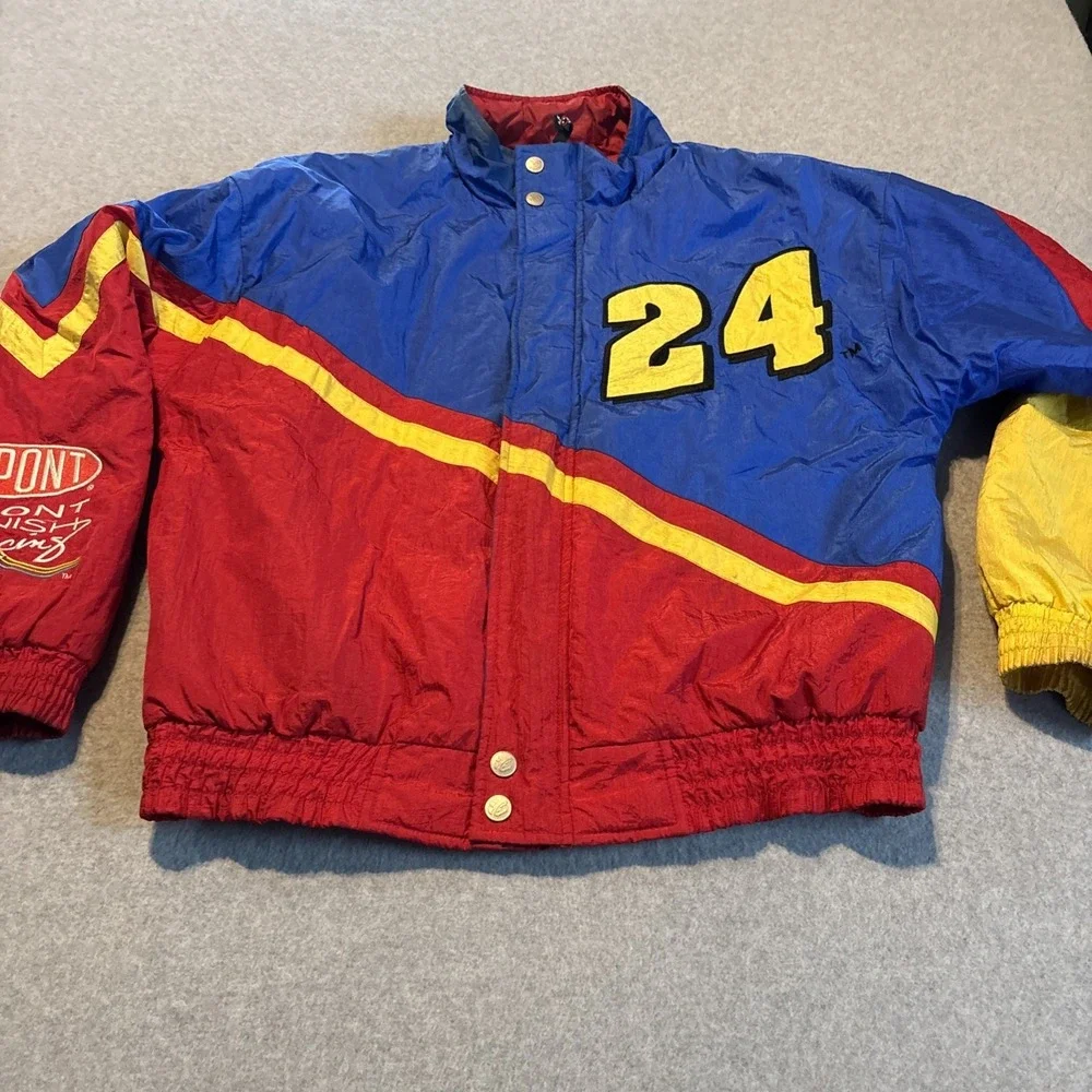 Vintage Jeff Gordon Jacket Mens M NASCAR Racing‎ Chase Authentics 90s 100% Nylon